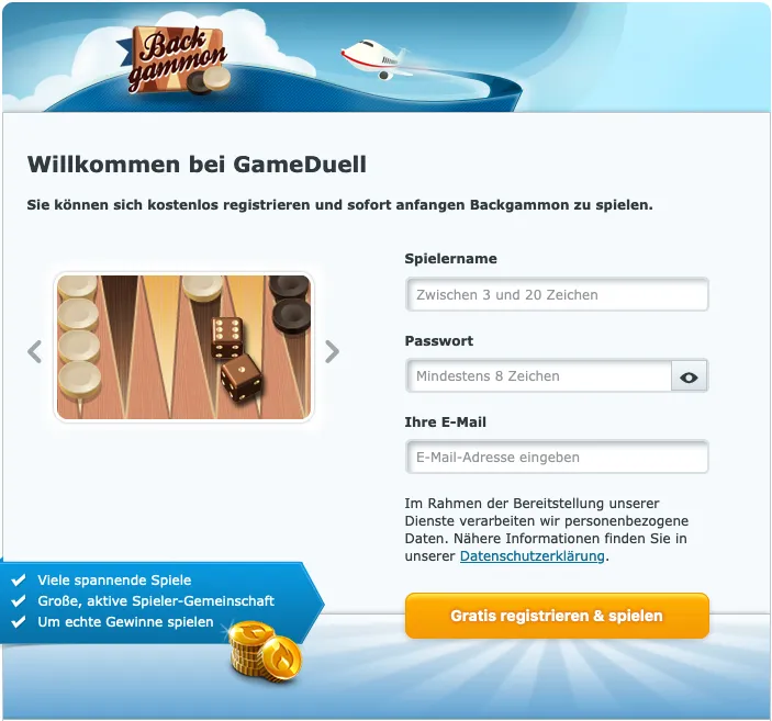 Gameduell Registrierung